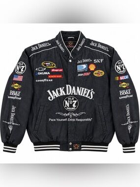 JH Designs Jack Daniel’s Denim Racing Jacket